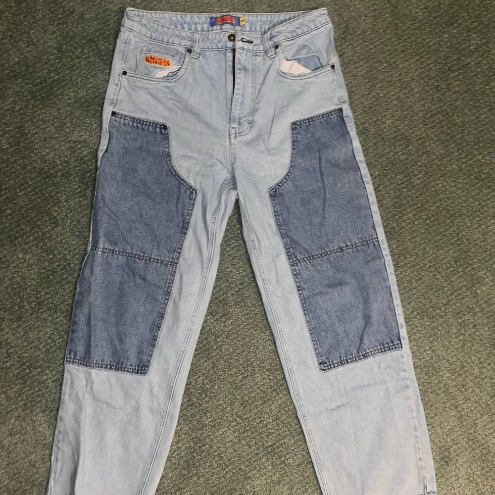 Empyre Blue Relaxed High Waisted Jeans